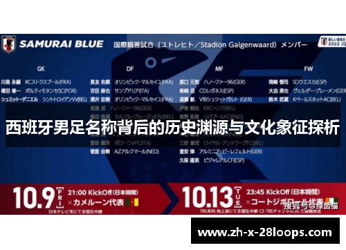 西班牙男足名称背后的历史渊源与文化象征探析